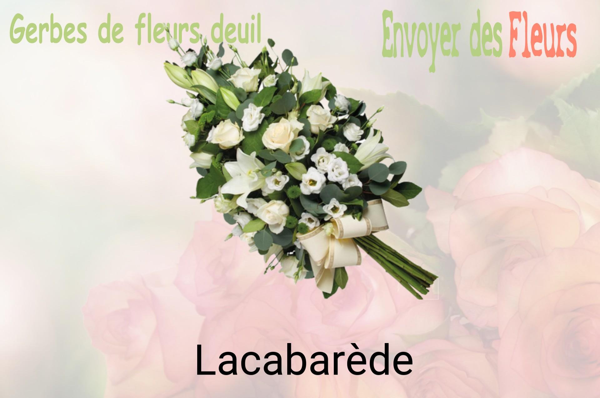 Gerbe de fleurs de deuil livrée à Lacabarède